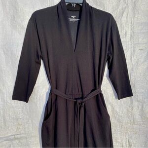 Patagonia 3/4 Sleeve “Vitaliti” Black Organic Cotton Blend Dress